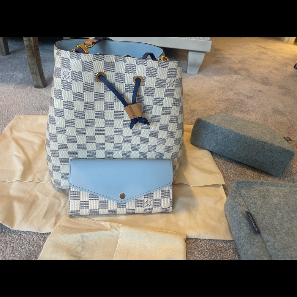 Louis Vuitton NeoNoe Azur w/ matching wallet